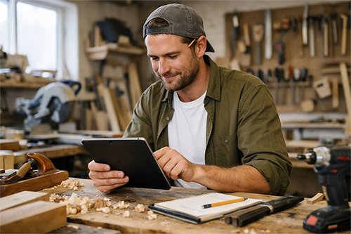 Schreiner bei Gefährdungsbeurteilung